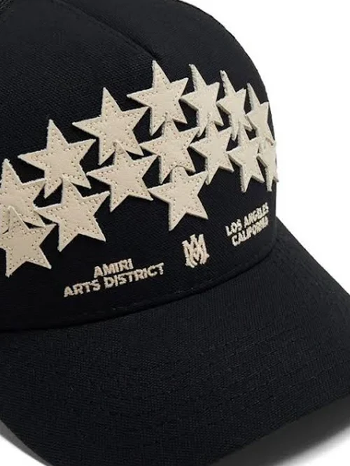 NEW-AMIRI STENCIL TRUCKER HAT